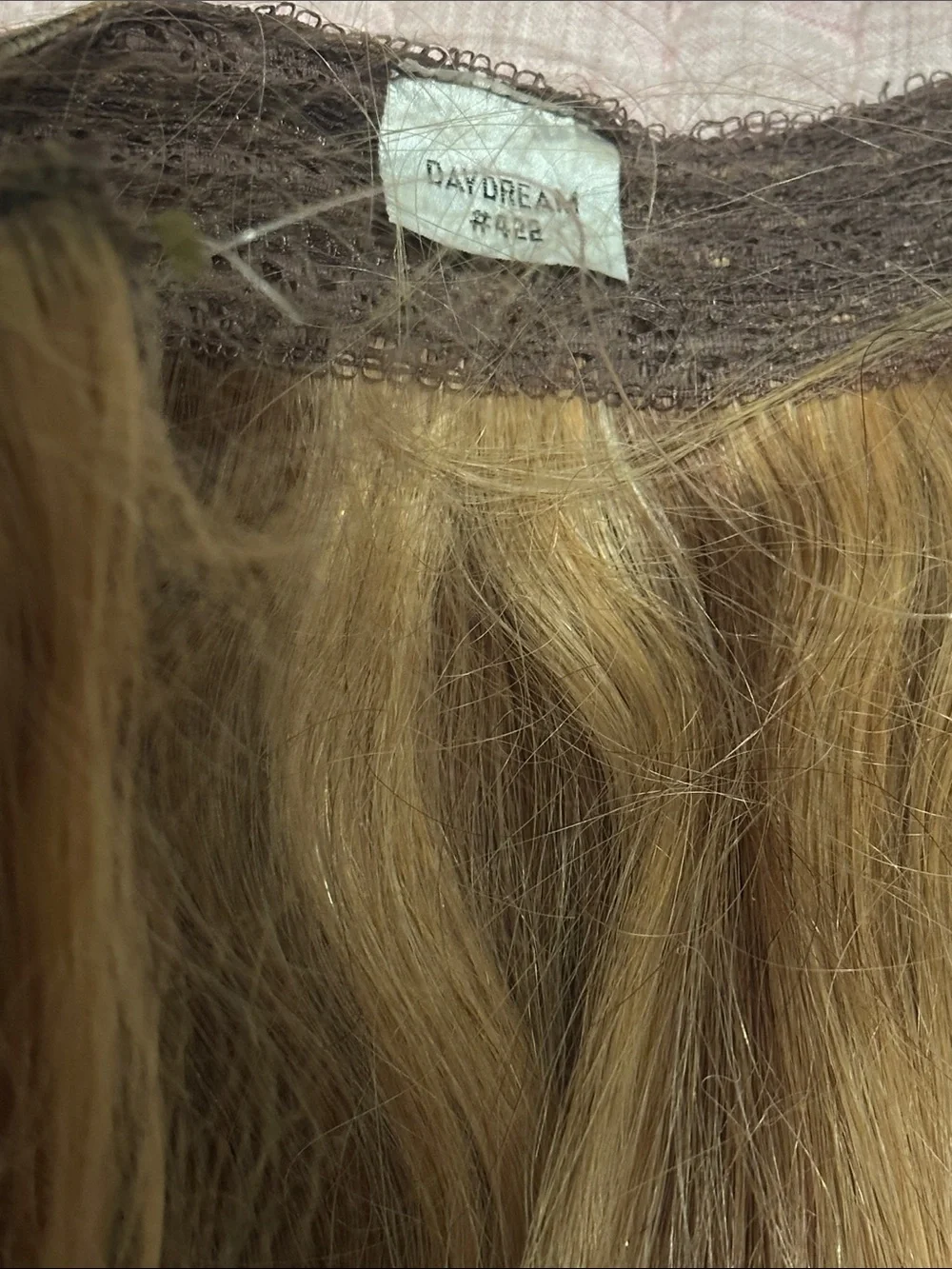 Daydream Halo hair extensions 422 Light Brown invisible band Hair Extensions